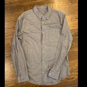 Lululemon Grey Button Down Shirt